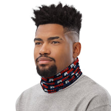 Load image into Gallery viewer, "ArtOfficial Red/Blue" Neck Gaiter