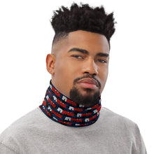 Load image into Gallery viewer, "ArtOfficial Red/Blue" Neck Gaiter