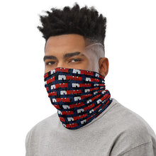 Load image into Gallery viewer, "ArtOfficial Red/Blue" Neck Gaiter